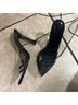Camila Coelho Black Heels Size 5 1/2 - photo 3