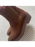 Loeffler Randall 100% Suede Brown Ankle Boots Size 8 - photo 7