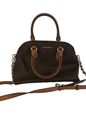 Michael Kors Leather Satchel (view 1)