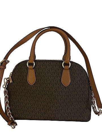 Michael Kors Leather Satchel (view 2)