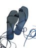 Wrap 100% Leather Black Sandals Size 8 - photo 1