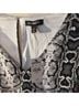 Express Snake Print Black White Blouse Size M - photo 6