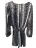 Express Snake Print Black White Blouse Size M - photo 2