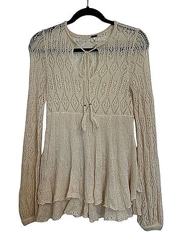 Free People Angel Days Open Knit Sweater Pullover Sweater (view 1)