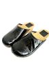 Tory Burch 100% Patent Leather Black Mule/Clog Size 6 1/2 - photo 3