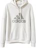 Adidas White Silver Pullover Hoodie Size S - photo 1