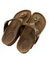 Birkenstock 100% Leather Animal Print Brown Gold Sandals Size EU 37 - photo 1