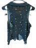 Hot Topic 100% Polyester Floral Black Sleeveless Blouse Size M - photo 2