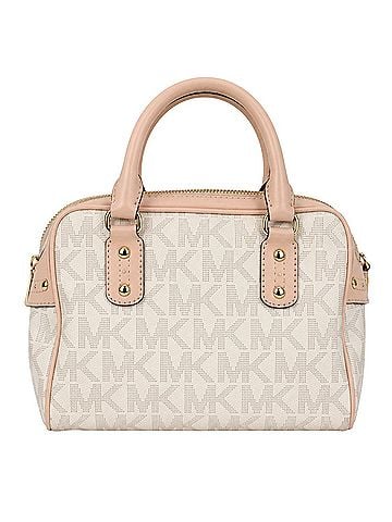 Michael Kors Leather Satchel (view 2)