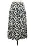 Le Lis 100% Rayon Floral Black White Casual Skirt Size S - photo 2