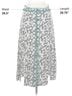 Le Lis 100% Rayon Floral Black White Casual Skirt Size S - photo 6