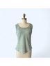 Max Studio 100% Linen Green Sleeveless Top Size M - photo 4