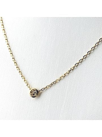 Cartier Cartier d'Amour SM Necklace, Yellow Gold (YG), Pendant 750 Diamond, Women's. (view 2)
