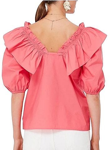 English Factory Mae Short Sleeve Blouse (view 2)
