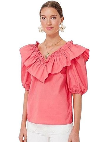 English Factory Mae Short Sleeve Blouse (view 1)