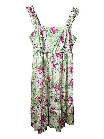 Torrid Torrid Floral Print Sundress Casual Dress (view 1)