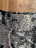 JM Collection Snake Print White Black Silver Long Sleeve T-Shirt Size L - photo 3