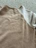 Three Dots 100% Cashmere Tan White Cashmere Pullover Sweater Size M - photo 4
