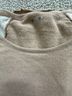 Three Dots 100% Cashmere Tan White Cashmere Pullover Sweater Size M - photo 5