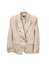 Rag & Bone 50% Wool 47% Polyester 3% Spandex 100% Polyester 40% Cotton Solid Gold Ivory Blazer Size 6 - photo 1