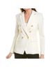 Rag & Bone 50% Wool 47% Polyester 3% Spandex 100% Polyester 40% Cotton Solid Gold Ivory Blazer Size 6 - photo 5