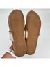 Jack Rogers White Brown Flip Flops Size 11 - photo 4