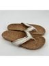 Jack Rogers White Brown Flip Flops Size 11 - photo 5
