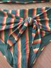 Rip Curl Stripes Teal Yellow Orange Two Piece Swimsuit Size L - photo 6