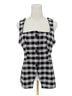 Maeve Checkered-gingham Black White Vest Size M - photo 1