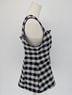 Maeve Checkered-gingham Black White Vest Size M - photo 6