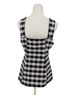 Maeve Checkered-gingham Black White Vest Size M - photo 2