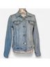 Levi's Solid Blue Denim Jacket Size M - photo 5