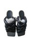 Zara 100% Calf Leather Solid Black Sandals Size EU 36 - photo 1