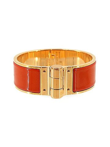 Hermès Hermes Charniere GM Bracelet Bangle Gold Rouge Vif (view 1)