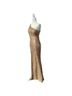 BHLDN 100% Polyester Gold Cocktail Dress Size 14 - photo 7