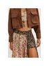 Free People 100% Rayon Floral Green Purple Ivory Skort Size 6 - photo 10