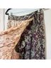 Free People 100% Rayon Floral Green Purple Ivory Skort Size 6 - photo 5
