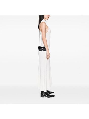 Saint Laurent Baby Chevron Patent Classic Monogram Chain Bag (view 2)