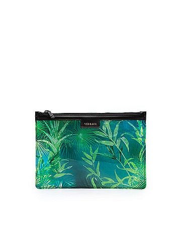 Versace PVC Jungle Print Zipped Clutch (view 1)