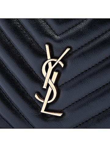 Saint Laurent Mini Matelasse Calfskin Monogram Lou Tassel Camera Bag (view 2)