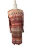 Chico's Design Print Orange Brown Cardigan Size 8 - photo 2