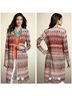 Chico's Design Print Orange Brown Cardigan Size 8 - photo 4
