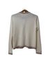 J. McLaughlin 100% Cashmere Solid White Tan Cardigan Size M - photo 2