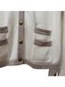 J. McLaughlin 100% Cashmere Solid White Tan Cardigan Size M - photo 6