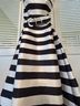 Nicholas Stripes Black White Cocktail Dress Size 6 - photo 7
