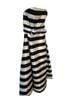 Nicholas Stripes Black White Cocktail Dress Size 6 - photo 2