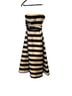 Nicholas Stripes Black White Cocktail Dress Size 6 - photo 3