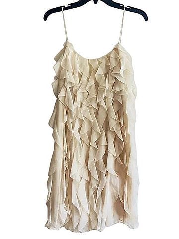 Aidan Mattox Ruffle Chiffon Cocktail Dress (view 1)
