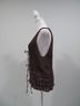 Zara Solid Brown Sweater Vest Size L - photo 5