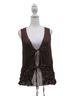 Zara Solid Brown Sweater Vest Size L - photo 1